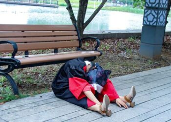 Chinese grads pose like corpses as a silent protest against the lack of jobs