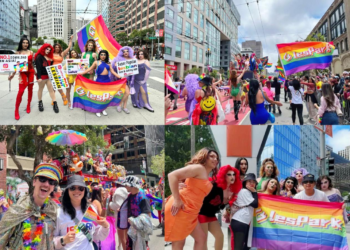 LesPark Takes Pride to Next Level:  Drawing Thousands of Cheers During Parades in North America