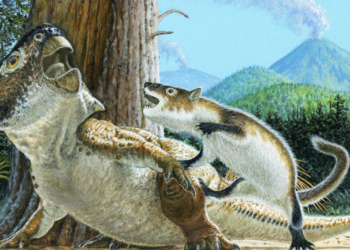 Jaw-dropping discovery: Fossilized mammals found to have preyed on enormous dinosaurs