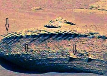 Scientists suggest an alien spacecraft “may have crashed-landed on Mars”