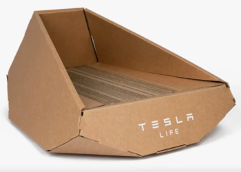 Tesla selling Cybertruck-inspired cat beds in China