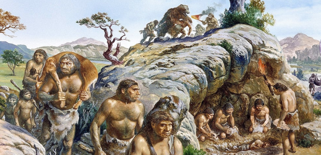Хомо сапиенс появился в эпоху какого палеолита. Первобытные люди неандертальцы. Кроманьонец ( homo sapiens). Древние люди. Древний человек.