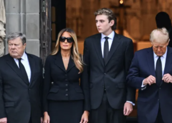 What is Barron Trump’s height? Donald Trump’s younger son attends grandmother’s funeral, height debate takes center stage