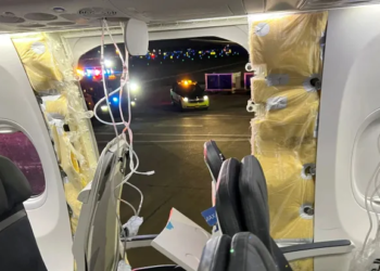 Missing door plug that blew off from Alaska Airlines plane found in Portland teacher’s backyard