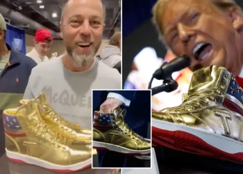 Who is Roman Sharf? Russian CEO wins autographed Donald Trump’s golden sneakers after $9K bid