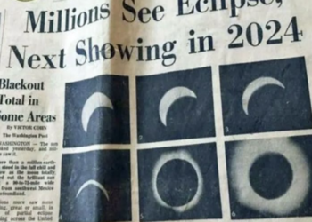 1970 Ohio newspaper clip goes viral for perfectly predicting the 2024 solar eclipse