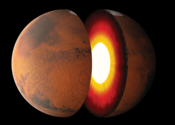 Significant advancement! A huge volcano discovered on Mars, covered in glacier ice