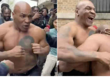 Watch: Mike Tyson takes on Shannon Briggs in a street fight ahead of the faceoff with Jake Paul