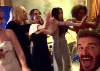 Watch: Spice Girls reunite to perform ‘Stop’ dance at Victoria Beckham’s 50th birthday party