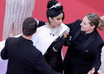 Second incident: Cannes security guard gets into an argument with Dominican star Massiel Taveras