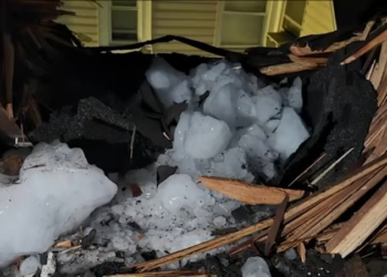 New Jersey: Family narrowly escapes injury as ice chunk falls from plane, smashes through roof