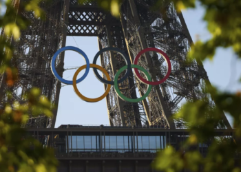 Olympic rings on Eiffel Tower unveiled ahead of Paris 2024 Games