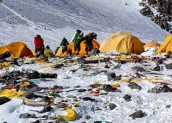 Mount Everest’s highest camp filled with tons of frozen garbage that will take years to clean up