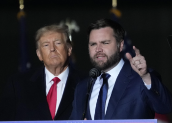 Who persuaded Donald Trump to choose J.D. Vance as his running mate?