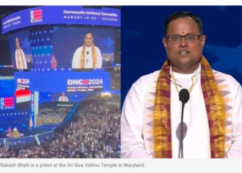 Meet Rakesh Bhatt: The Hindu priest who kicked off DNC day 3 with vedic prayers