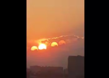 Watch: Seven suns spotted over China's sky: A stunning optical illusion