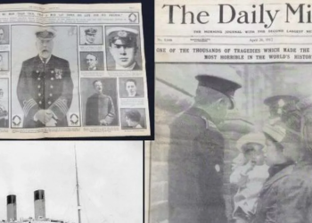 Haunting Titanic newspaper unearthed after 112 years hidden in wardrobe