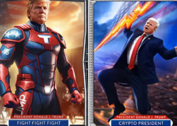 ‘SuperTrump’ and ‘Crypto President’: Donald Trump launches digital trading cards
