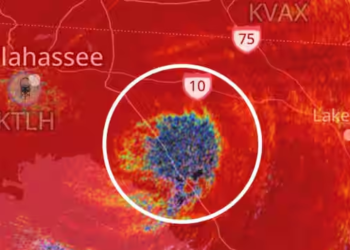 Mysterious blue blob in Hurricane Helene sparks scientific intrigue