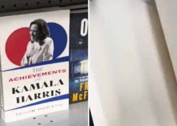 Book titled 'The Achievements of Kamala Harris,' with all the pages blank, sells out at Walmart and becomes an Amazon bestseller