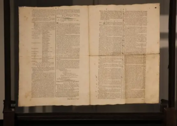 A rare copy of the United States Constitution, printed in 1787, fetches over $11 million at auction