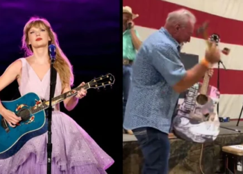 Watch: Texas man ferociously hammers guitar signed by Taylor Swift after paying $4,000 for it