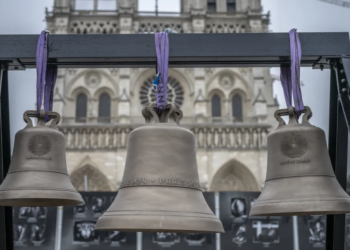 Notre Dame’s bells ring for first time since devastating 2019 fire