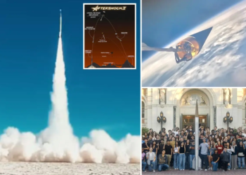 Nevada: College students set record for highest rocket launched by amateurs at at 89 miles above Earth