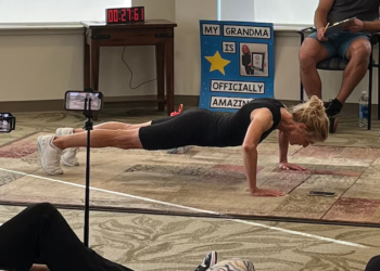 Watch: Canadian grandmother, 59, smashes world record with astonishing 1,575 pushups in one hour