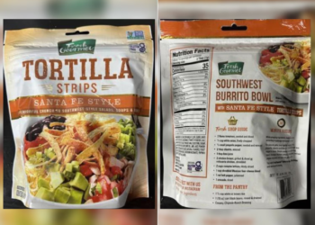 Tortilla strips salad topping recalled in 20 states over wheat allergen contamination