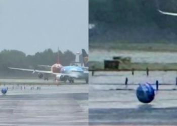 Watch: Mysterious UFO sighting at Manchester Airport sparks social media frenzy