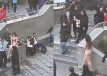 Iranian woman who stripped at university not seen since