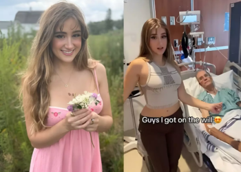 Watch: 22-year-old influencer slammed for dancing by 85-year-old boyfriend’s hospital bed: "Got on the will, should I pull the plug?"