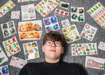 17-year-old British teenager turns a Christmas gift into six-figure sticker business