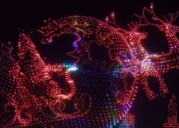 Watch: Giant Santa Claus made of 5,000 drones lights up the Dallas sky in marvelous Christmas display