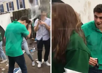 Watch: Luigi Mangione smashes beer can on his forehead, chugs down the beverage in wild video