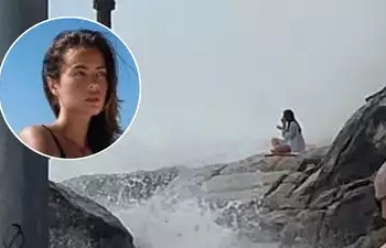 Watch: 24-year-old Russian actress swept away by giant wave while doing yoga on Thai island