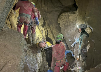Dramatic cave rescue: Italian speleologist saved after being trapped for over 3 days