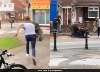 A routine haircut turned into an act of heroism for a UK man who left the barber’s chair mid-trim to rescue a police officer under attack. The incident, captured on video, has catapulted 32-year-old Kyle Whiting of Warrington, Cheshire, to viral fame, earning him widespread praise for his courage.