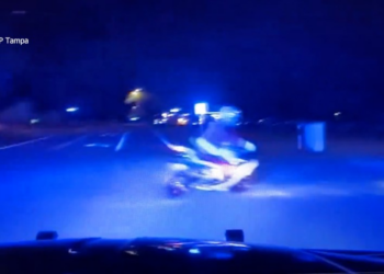 Watch: Motorcyclist dressed as Santa Claus escapes police in Florida in a high-speed chase