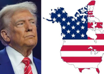 Donald Trump shares distorted map showing Canada part of US