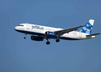 JetBlue passenger opens door during taxi at Boston airport, detained
