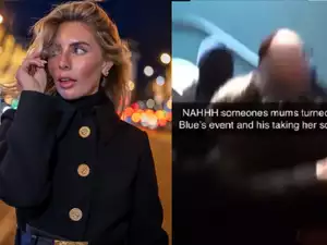 Watch: Teenager's mother drags him out of line as he was waiting to be one of the 1000 men who slept with an OF creator