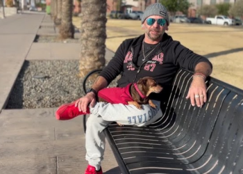 Arizona man reunited with lost dog after 8 years while on his way to help wildfire victims in California
