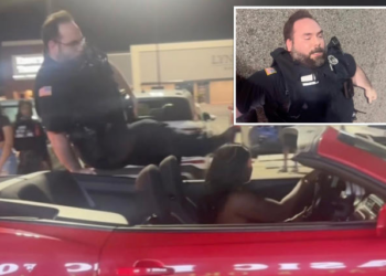 Watch: Texas officer injured after being hurled from speeding car; bystanders mock unconscious cop in disturbing video
