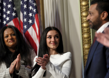 Who is Alexis Wilkins, new FBI director Kash Patel’s girlfriend seen at his oath ceremony?