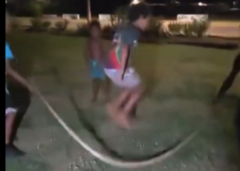 Watch: Kids in Australia caught on camera using snake as skipping rope; authorities investigate