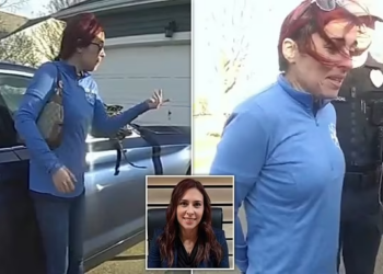 NJ mayor Gina LaPlaca seen sobbing, staggering in shocking DUI arrest with toddler in car