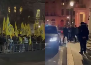 Watch: Indian External Affairs Minister S Jaishankar faces security breach in London, pro-Khalistani heckler attacks car, tears Indian flag