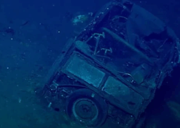Historians stunned as Ford car discovered inside sunken World War II ship